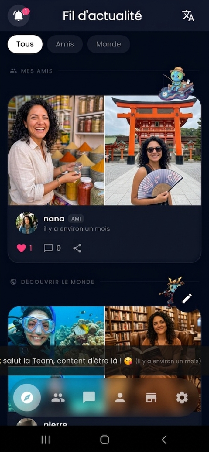 Fil d'actualité NovaChat